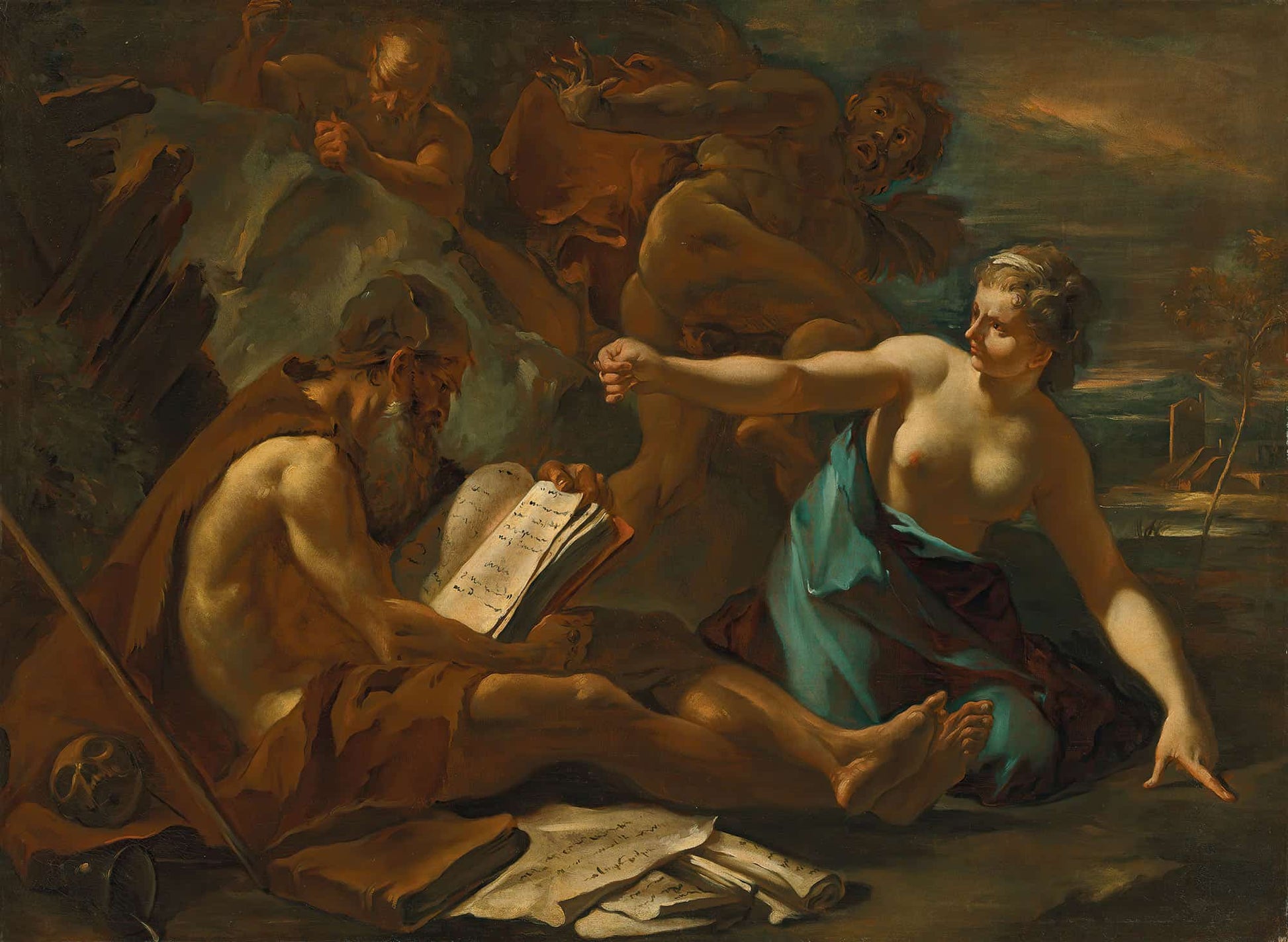 The Temptation Of Saint Anthony by Sebastiano Ricci