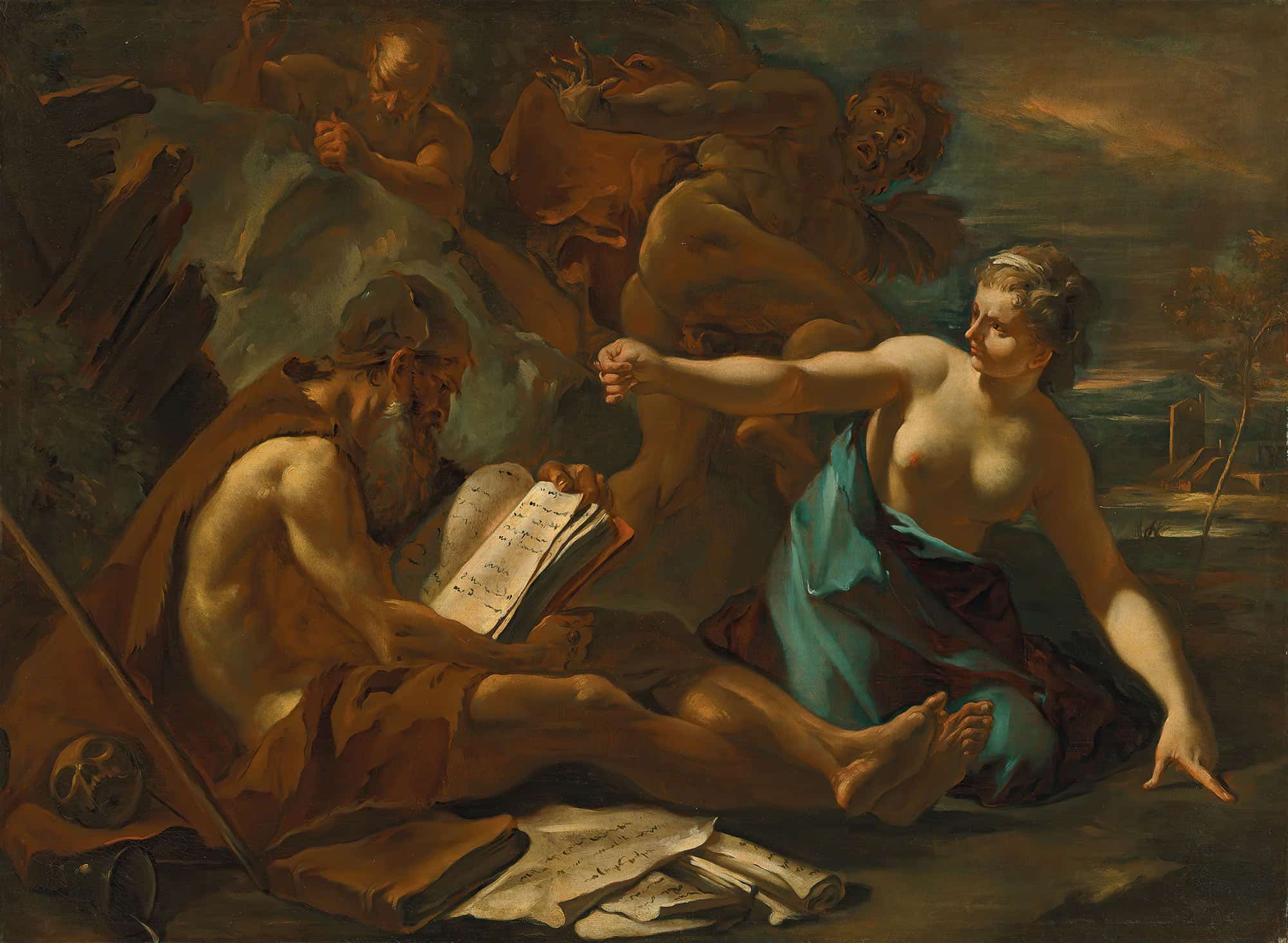 The Temptation Of Saint Anthony by Sebastiano Ricci