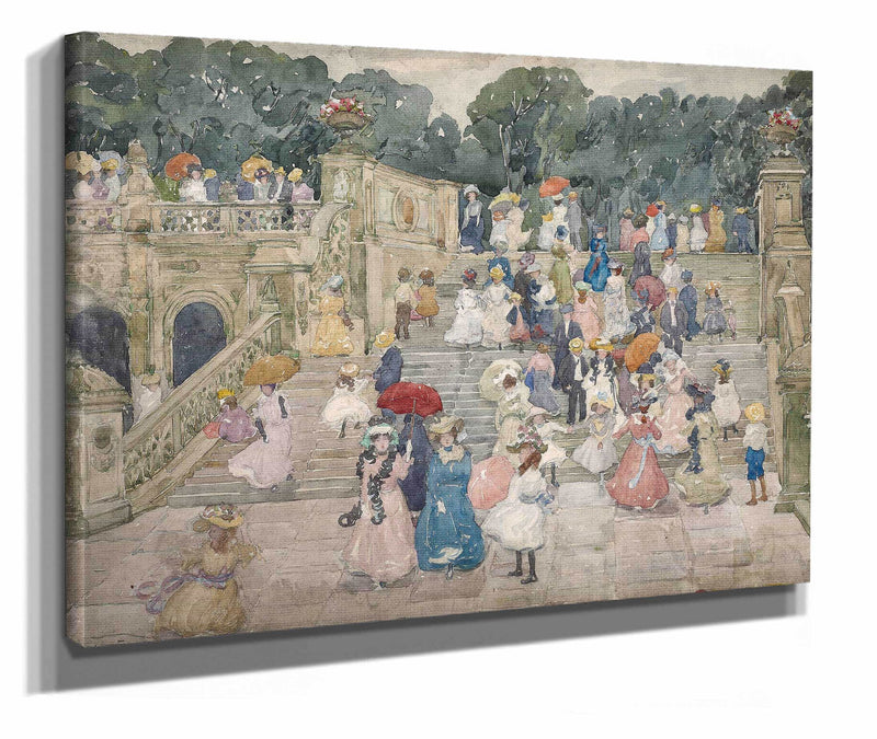 The Terrace Bridge Central Park by Maurice Prendergast