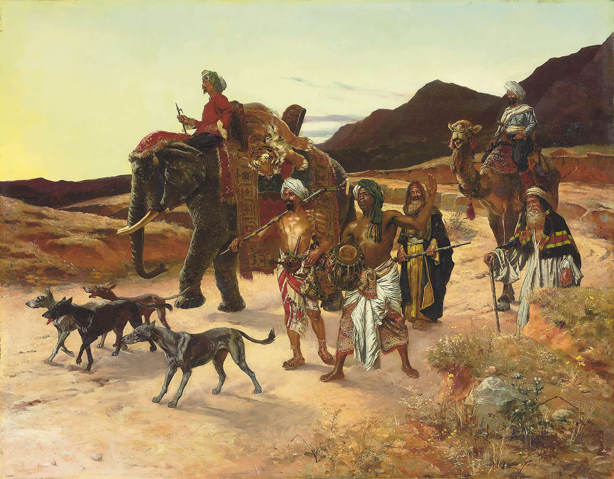 The Tiger Hunt by Rudolf Ernst