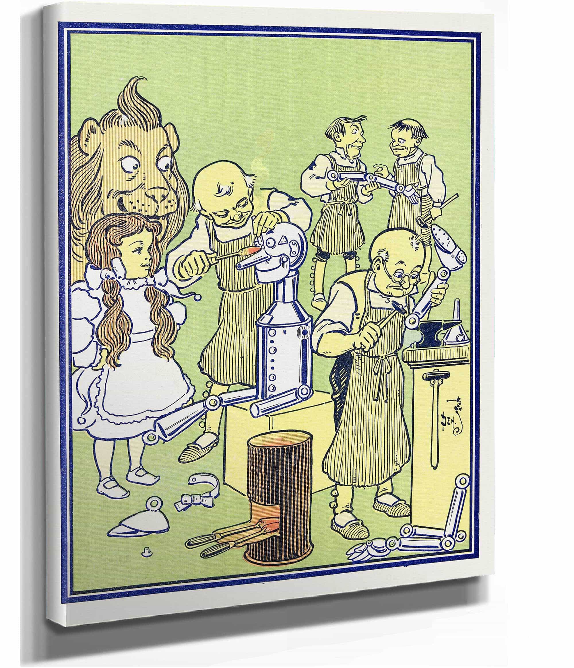 The Tinsmiths Worked For Three Days And Four Nights by William Wallace Denslow