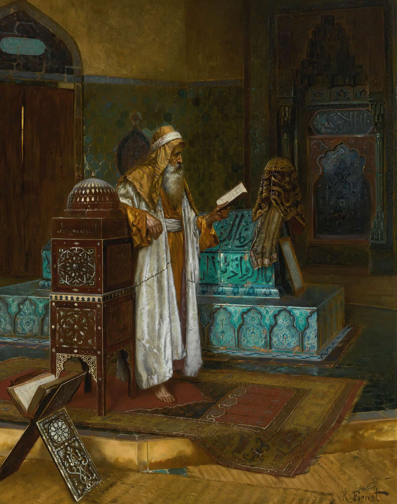 The Tomb Of Sultan Mehmet I by Rudolf Ernst