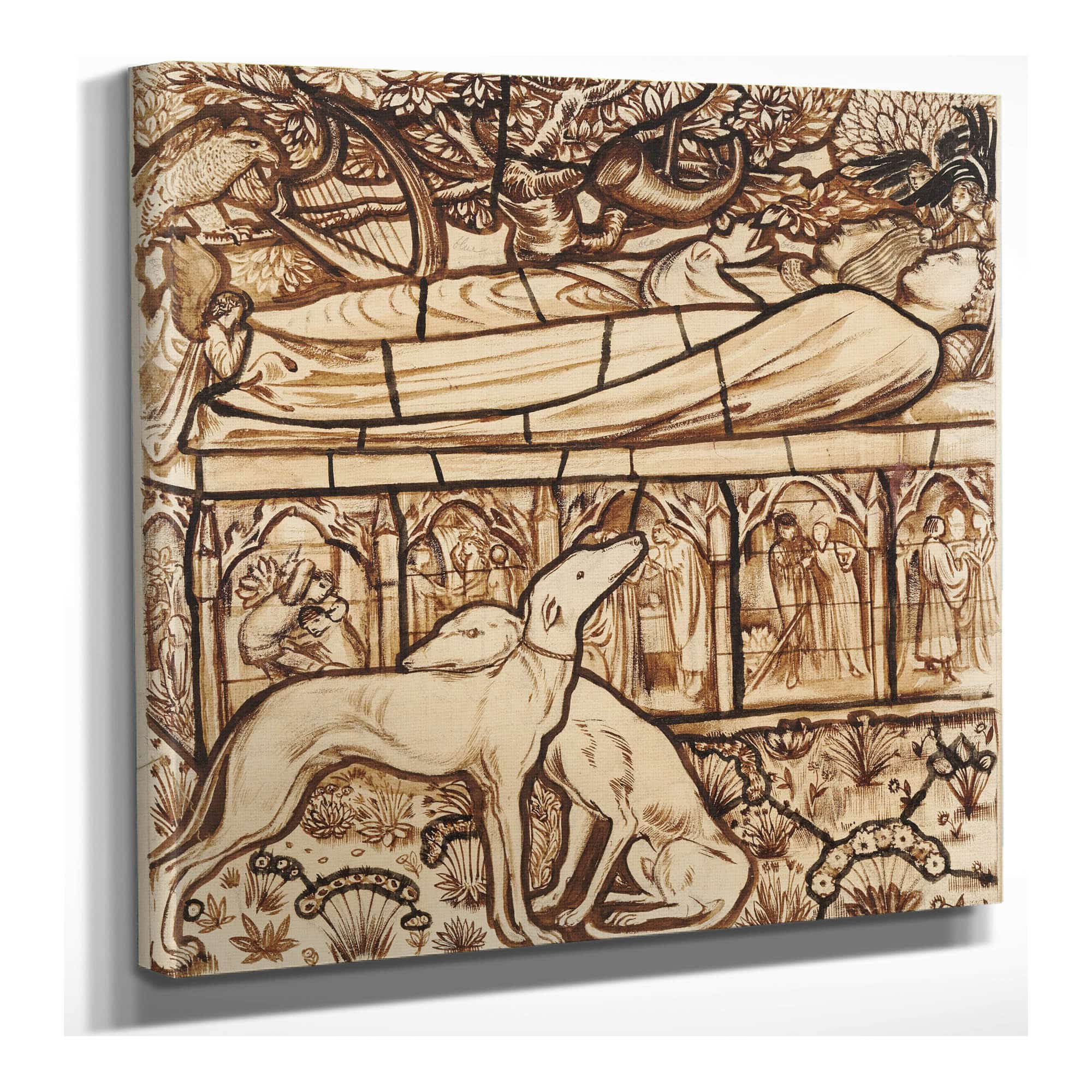 The Tomb Of Tristram And Iseult by Sir Edward Coley Burne Jones
