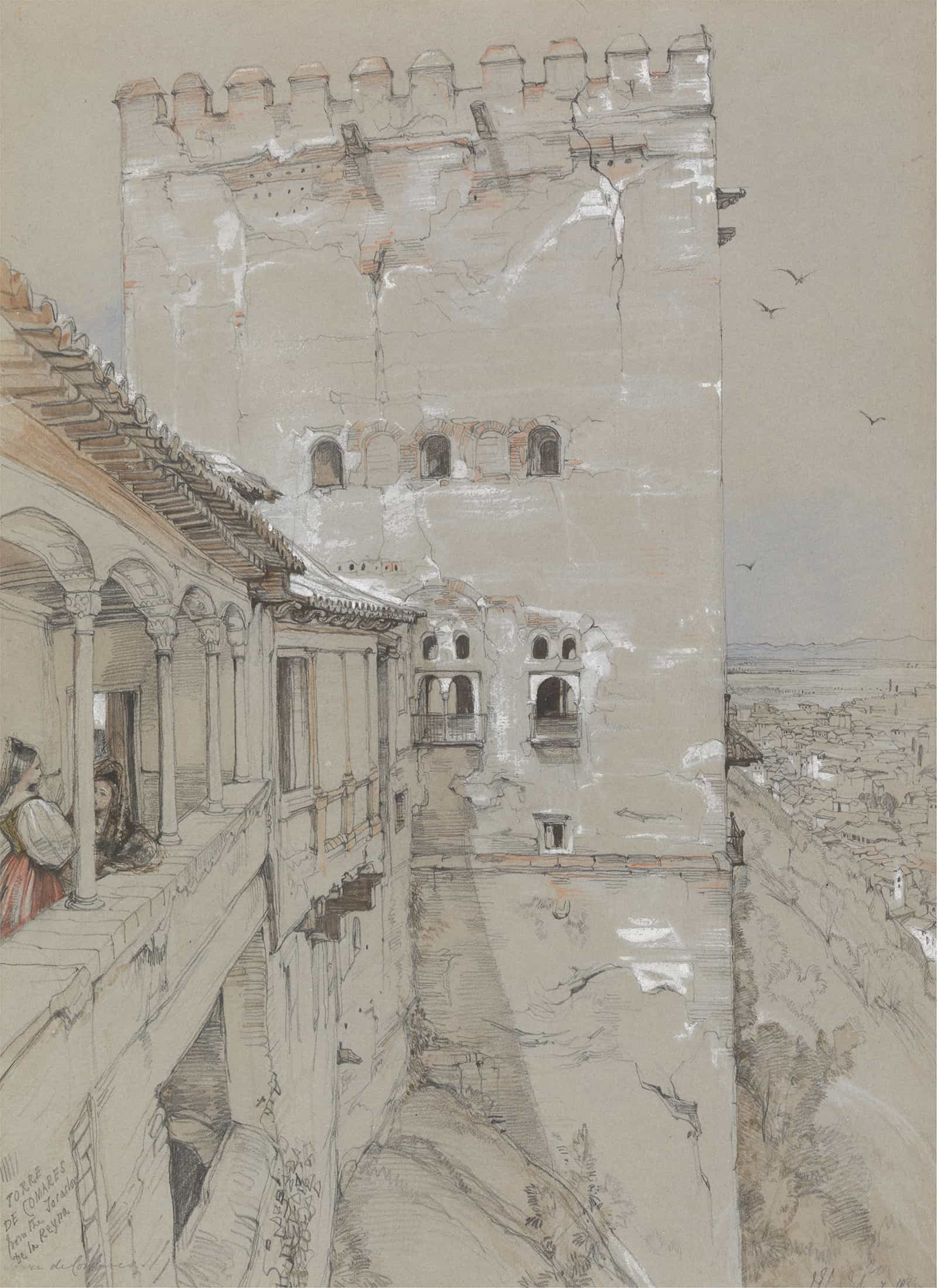 The Torre De Comares Alhambra by John Frederick Lewis