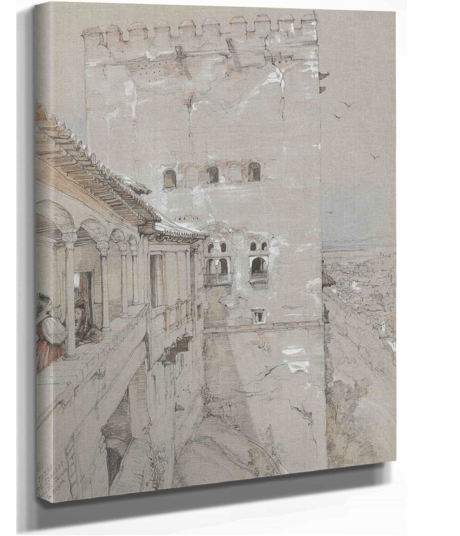 The Torre De Comares Alhambra by John Frederick Lewis