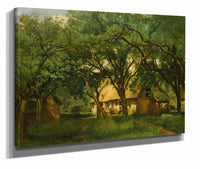 The Toutain Farm At Honfleur by Jean Baptiste Camille Corot