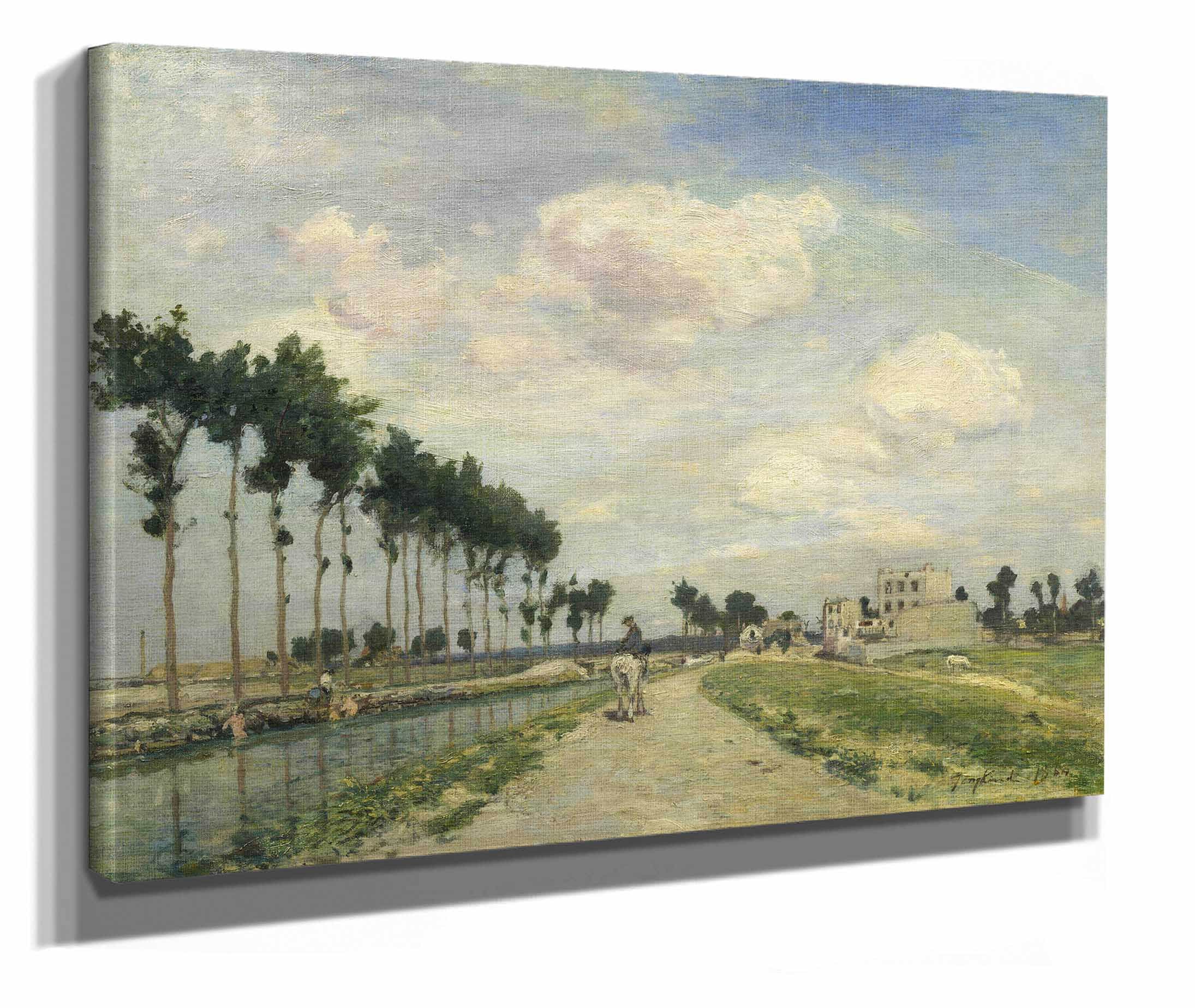 The Towpath by Johan Barthold Jongkind