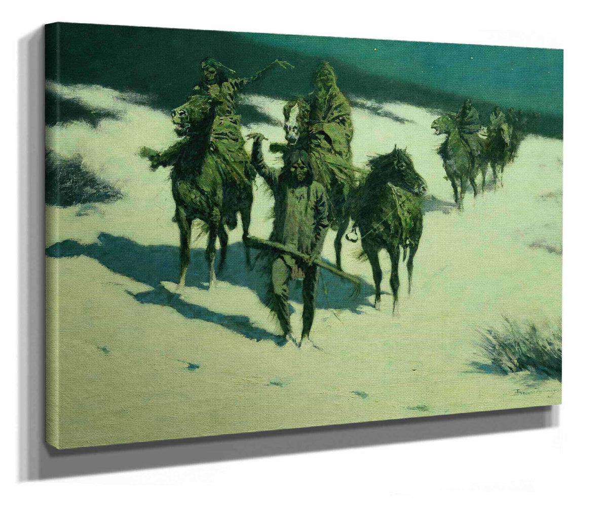 The Trail Of The Shod Horse by Frederic Remington