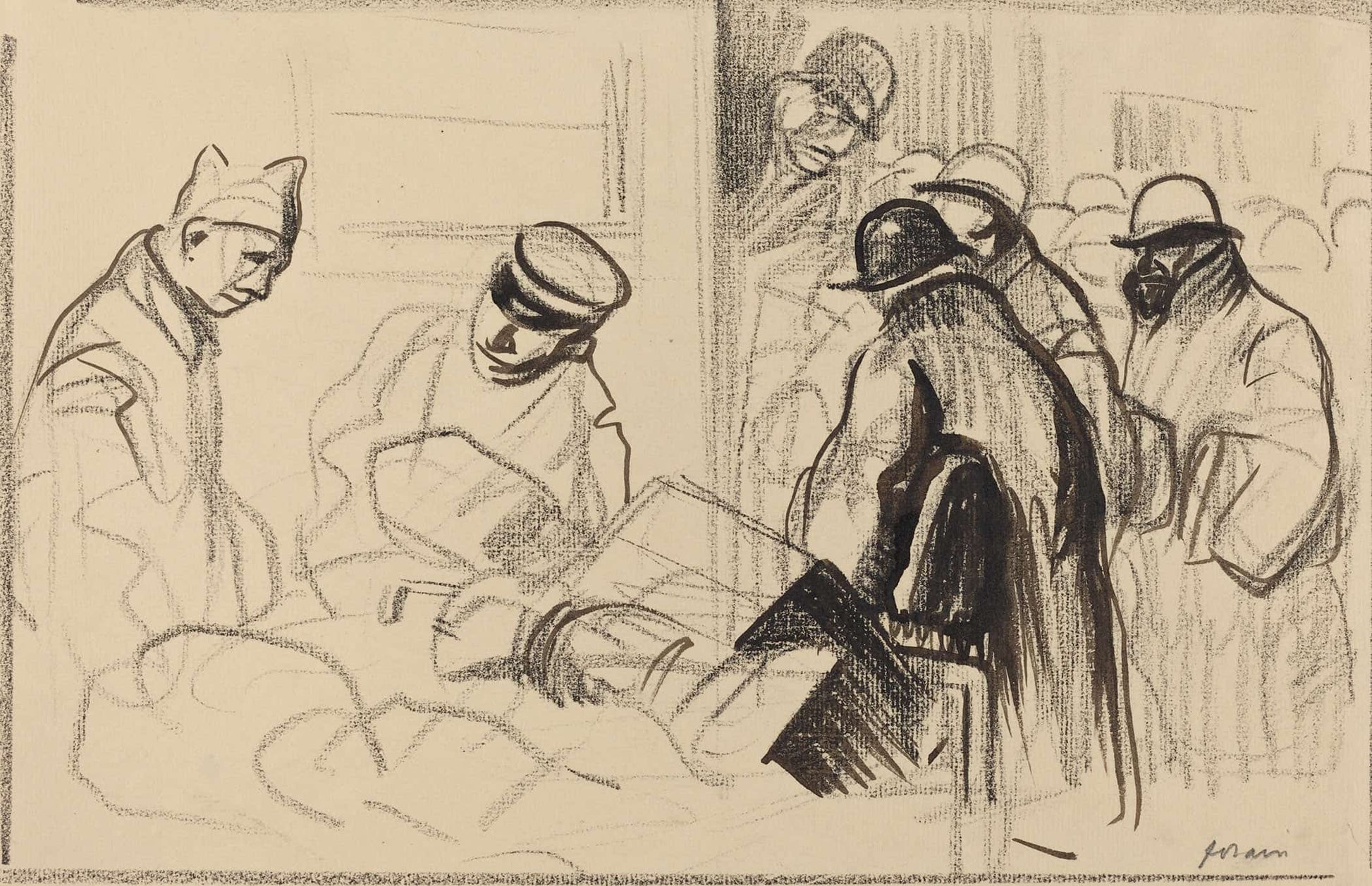 The Train For Berne by Jean Louis Forain