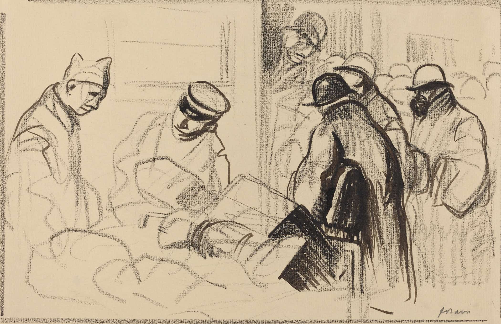 The Train For Berne by Jean Louis Forain