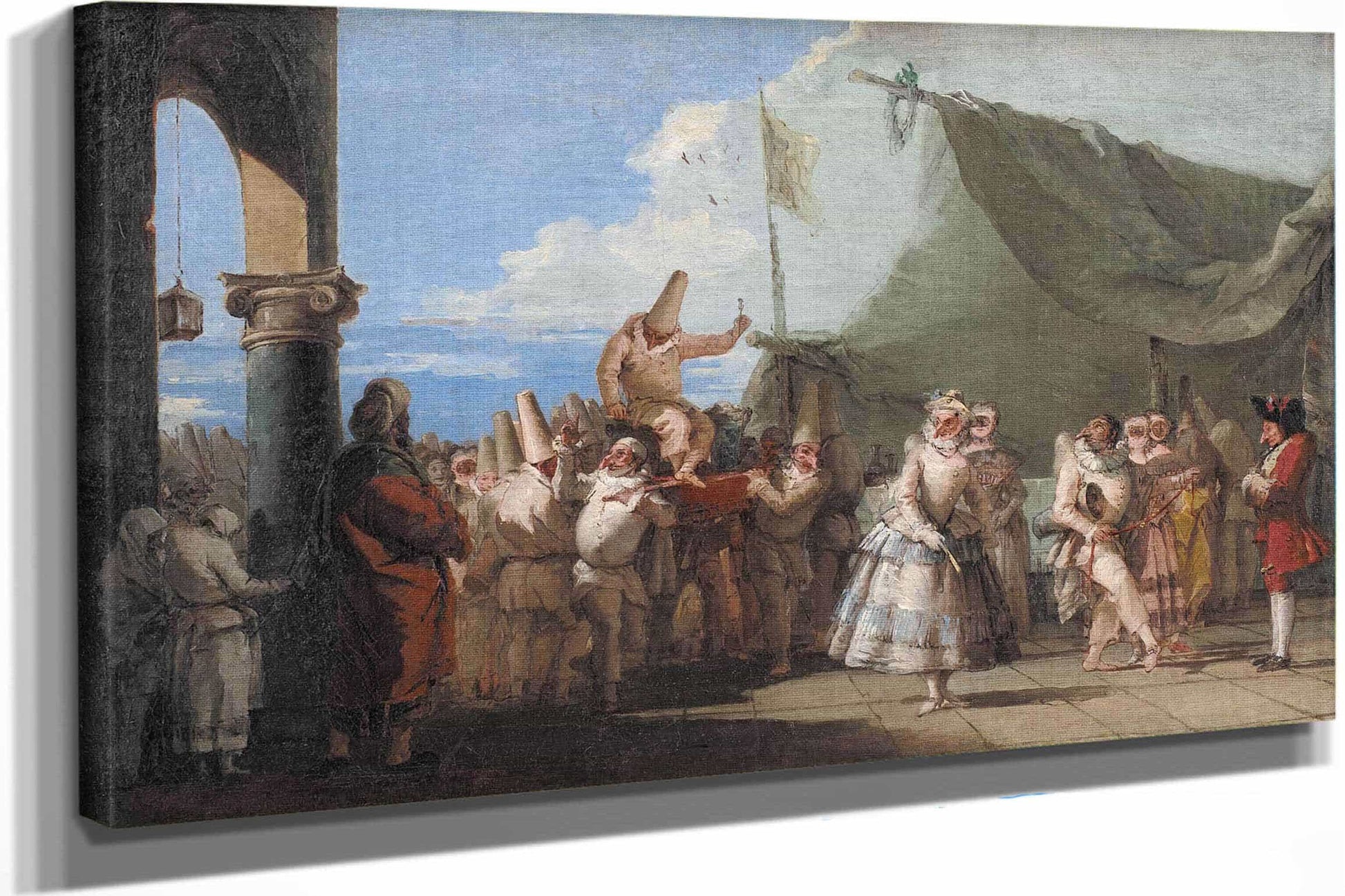The Triumph Of Pulcinella  by Giovanni Domenico Tiepolo