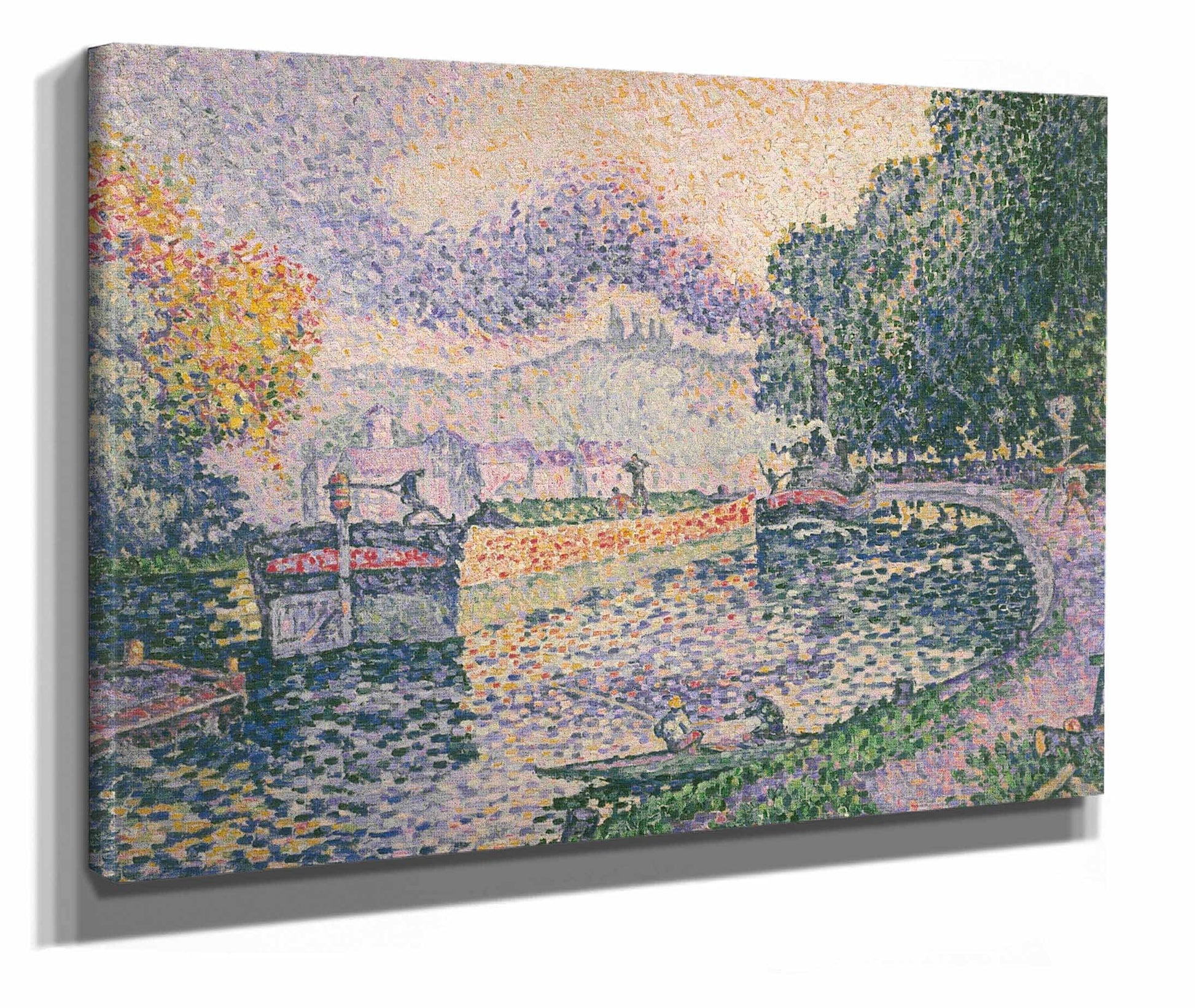 The Tugboat Canal In Samois by Paul Signac