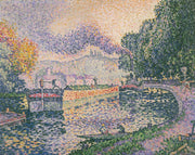 The Tugboat Canal In Samois by Paul Signac