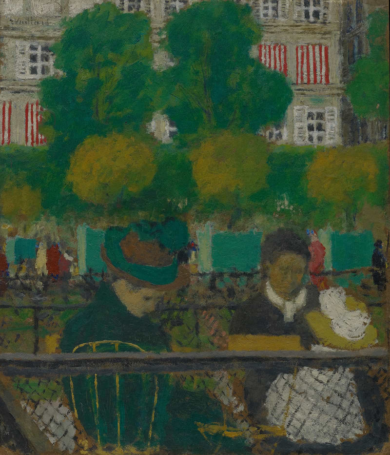 The Tuileries Gardens Paris   by Edouard Vuillard