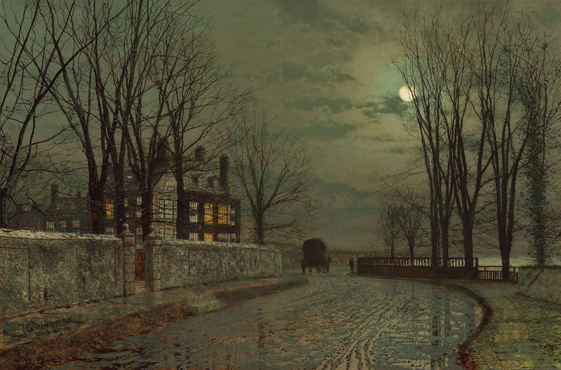 The Turn Of The Road by John Atkinson Grimshaw