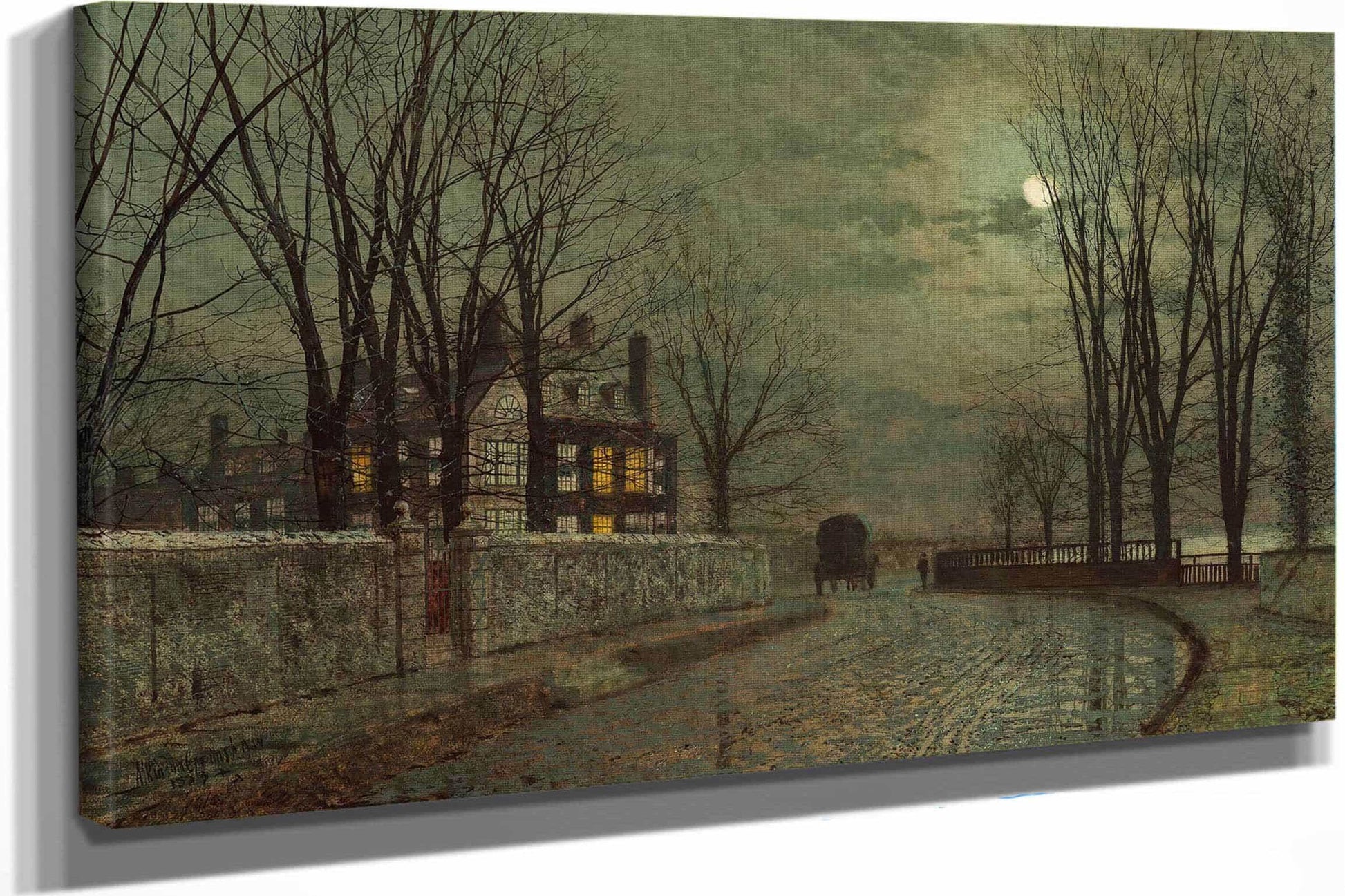 The Turn Of The Road by John Atkinson Grimshaw