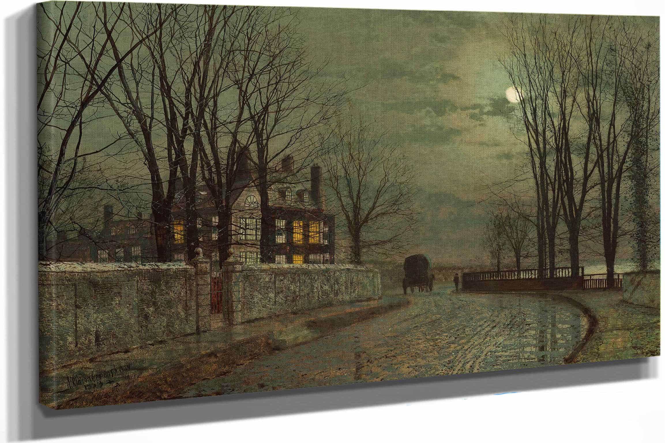The Turn Of The Road by John Atkinson Grimshaw