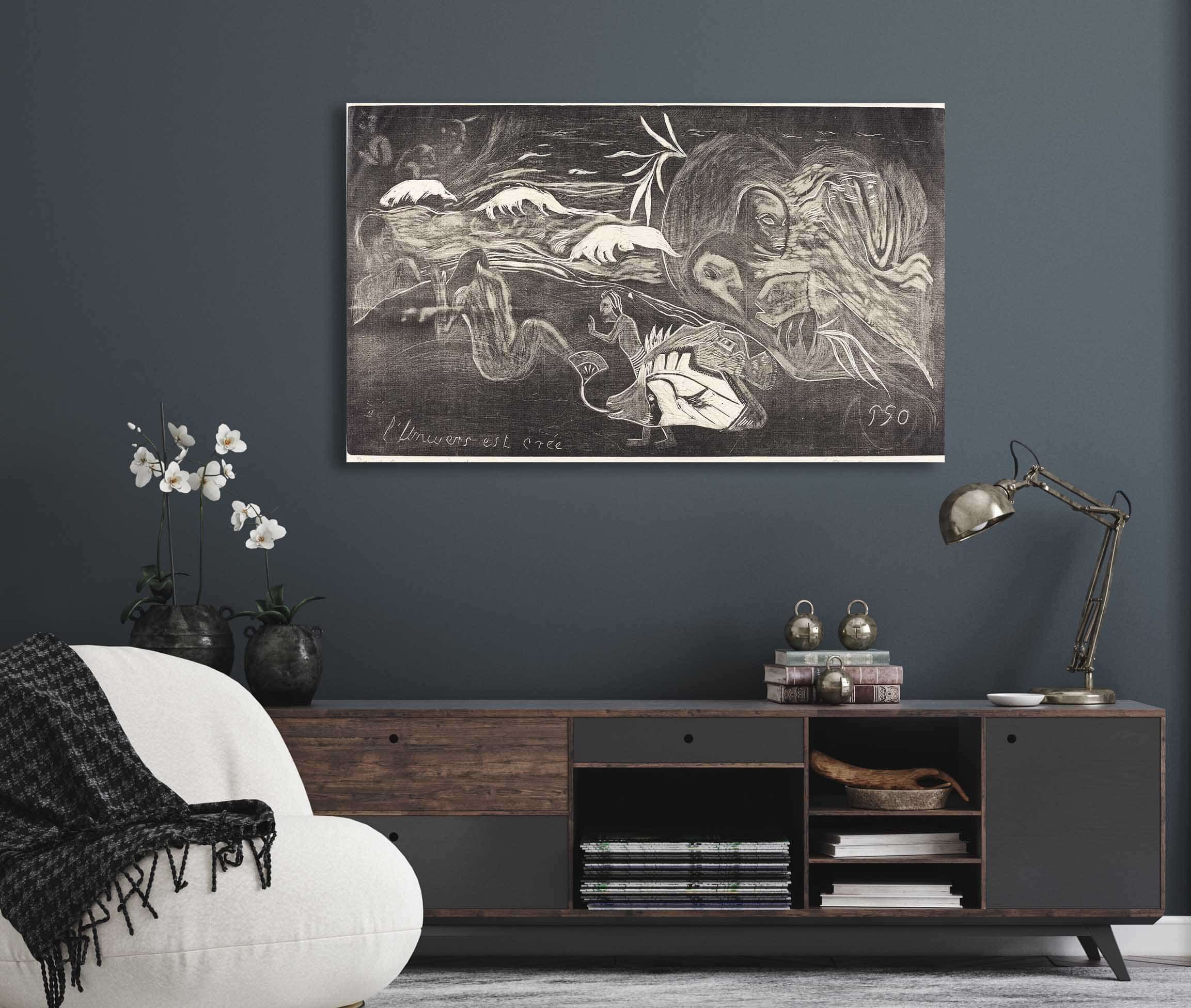The Universe Is Created Lunivers Est Cree Ii by Paul Gauguin