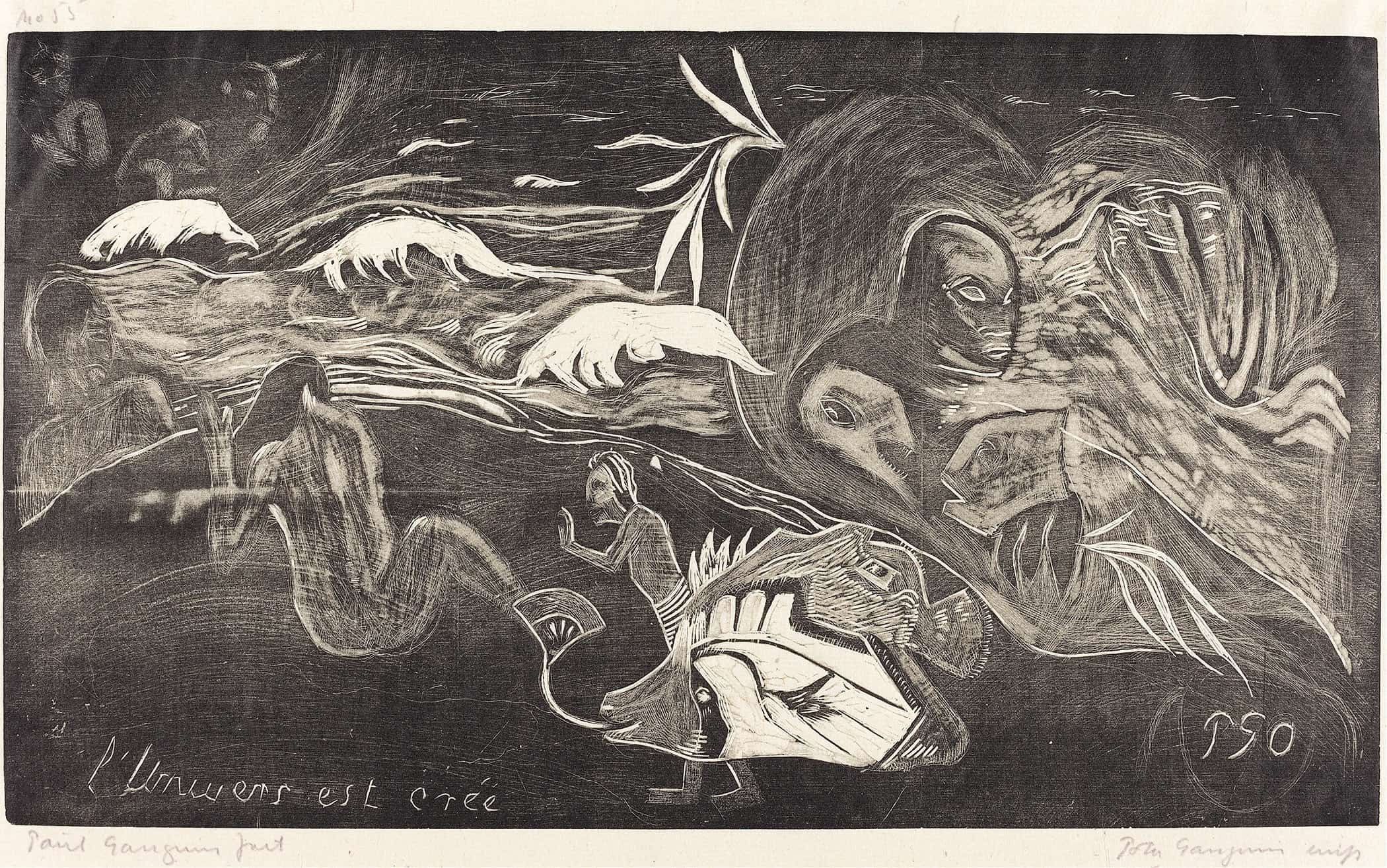 The Universe Is Created Lunivers Est Cree Ii by Paul Gauguin