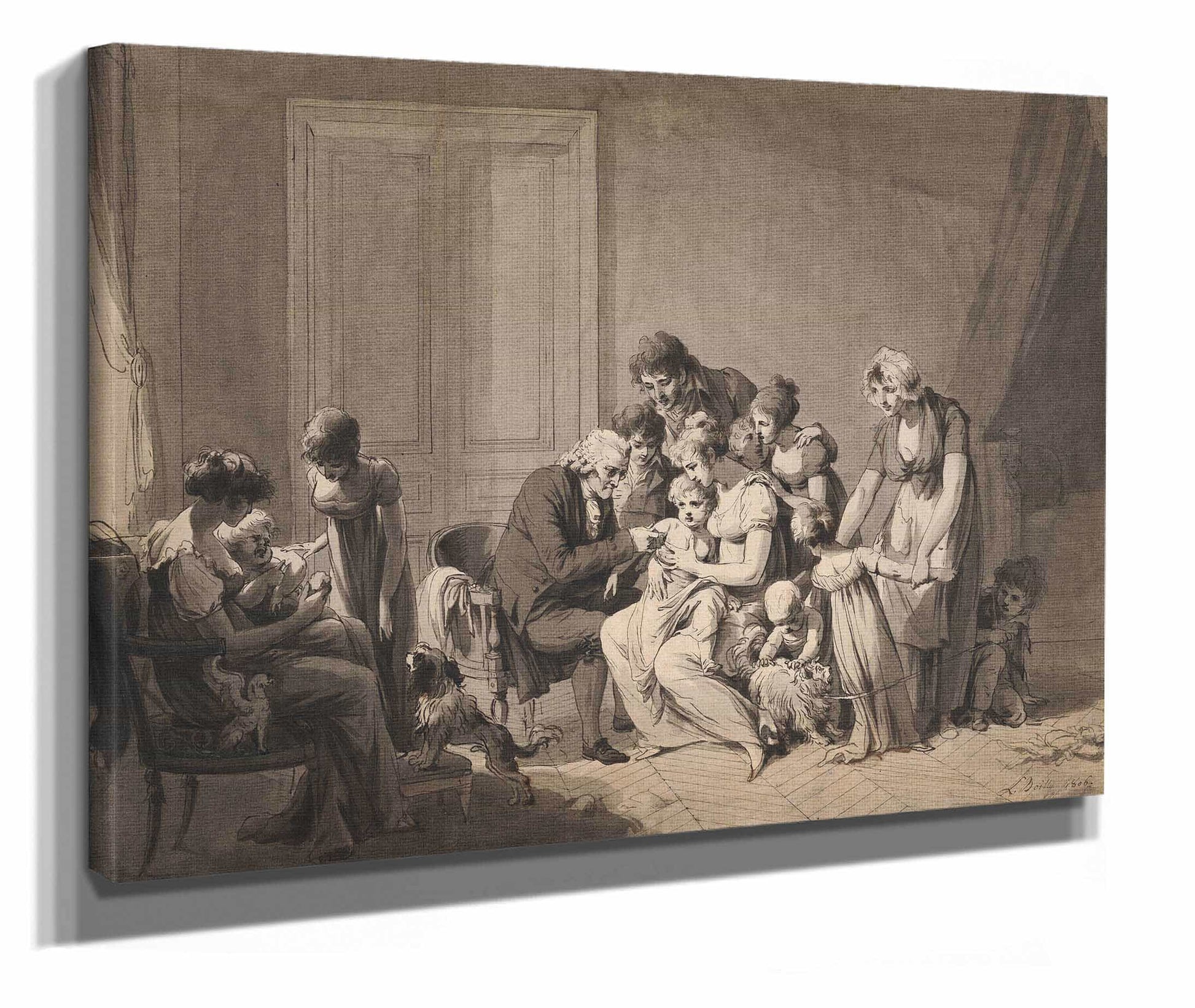 The Vaccine by Louis Leopold Boilly