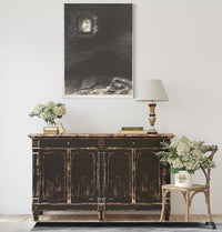 The Vague Glimmer Of A Head Suspended In Space by Odilon Redon