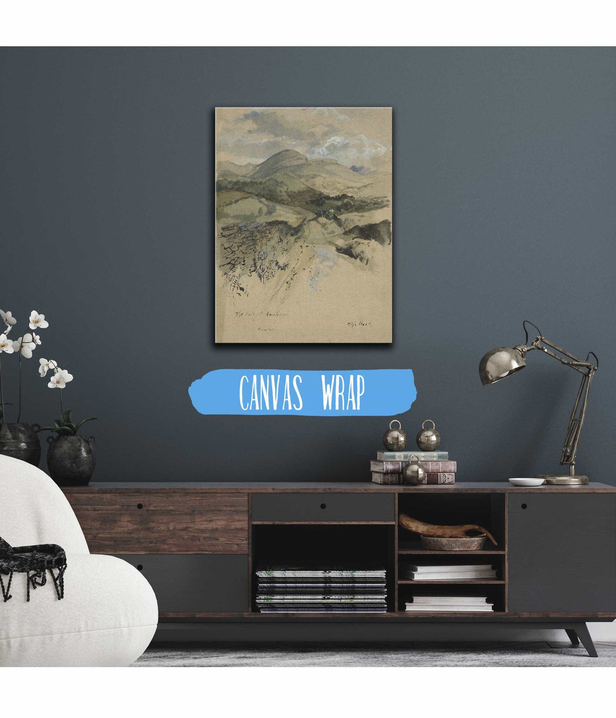 The Vale Of Ambleside Wansfell by Edwin Austin Abbey