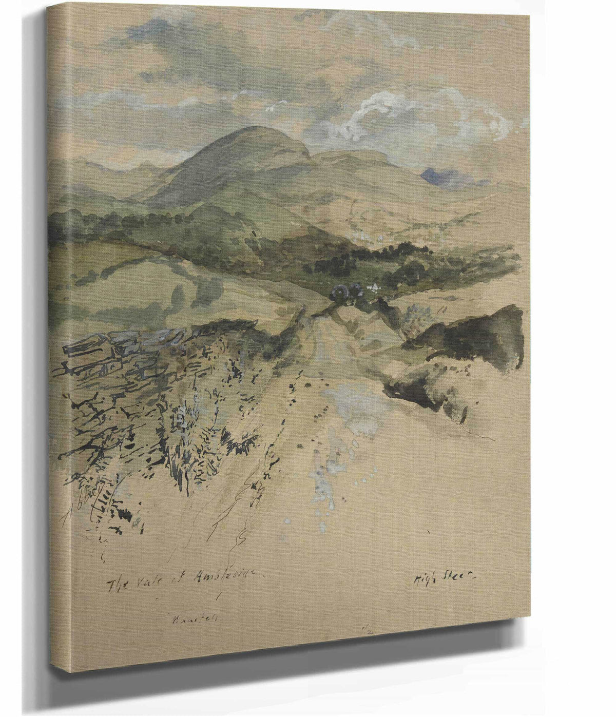 The Vale Of Ambleside Wansfell by Edwin Austin Abbey