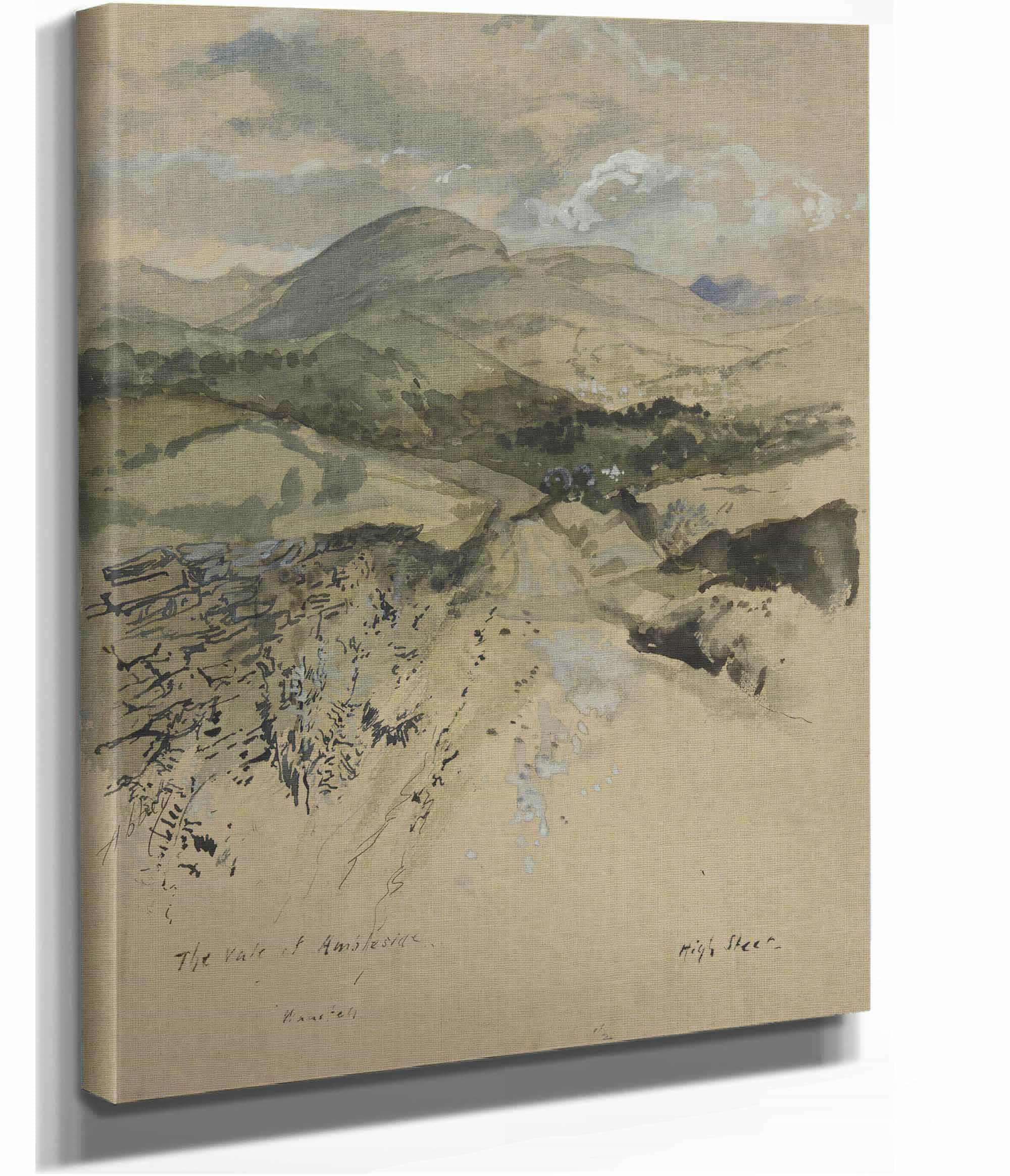 The Vale Of Ambleside Wansfell by Edwin Austin Abbey