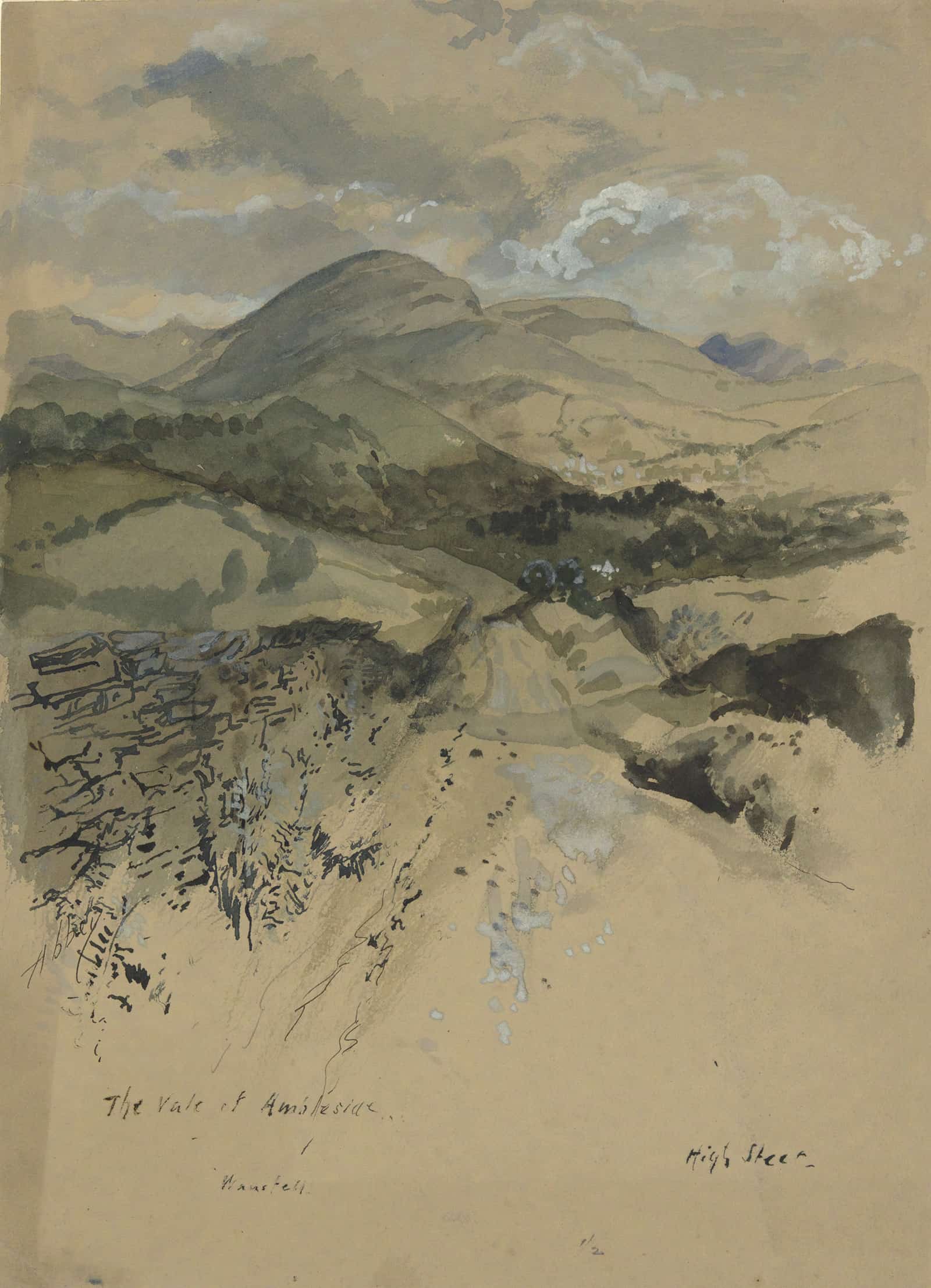 The Vale Of Ambleside Wansfell by Edwin Austin Abbey