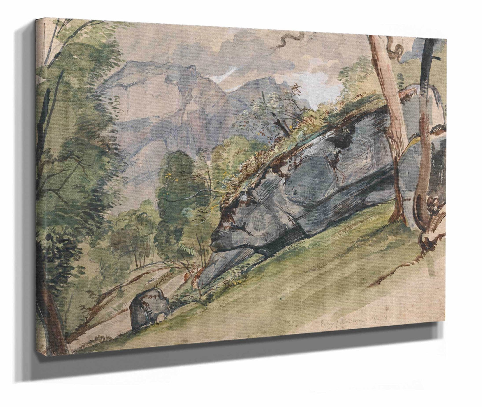 The Valley Of Lutscheuen by John Frederick Lewis