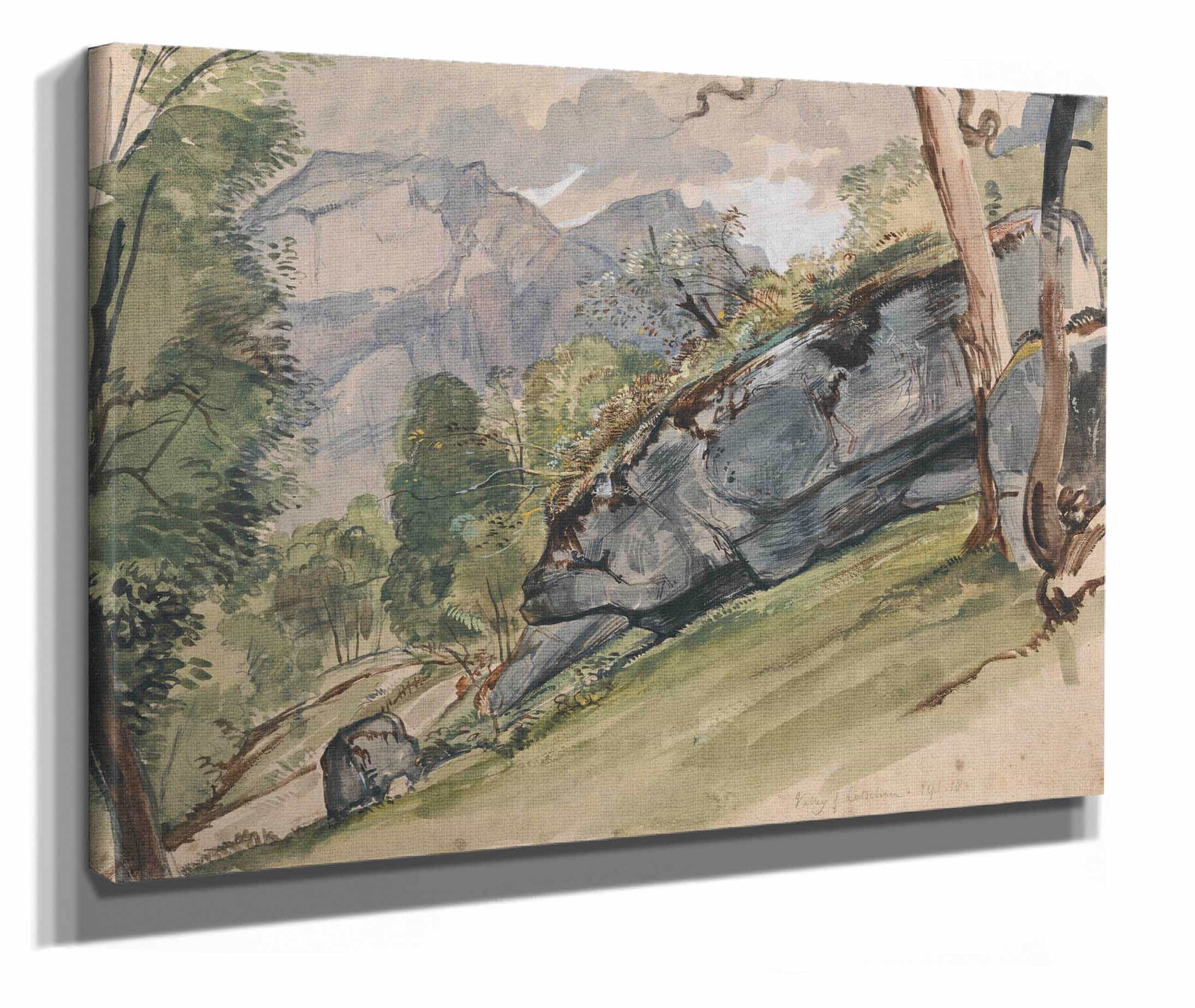 The Valley Of Lutscheuen by John Frederick Lewis