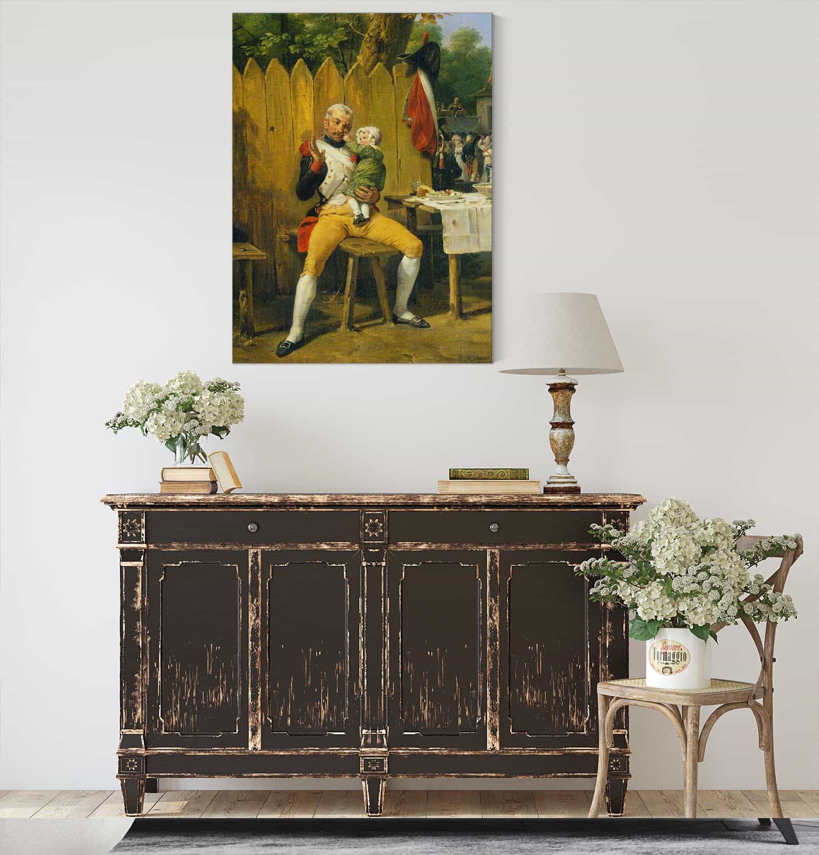 The Veteran At Home by Horace Vernet