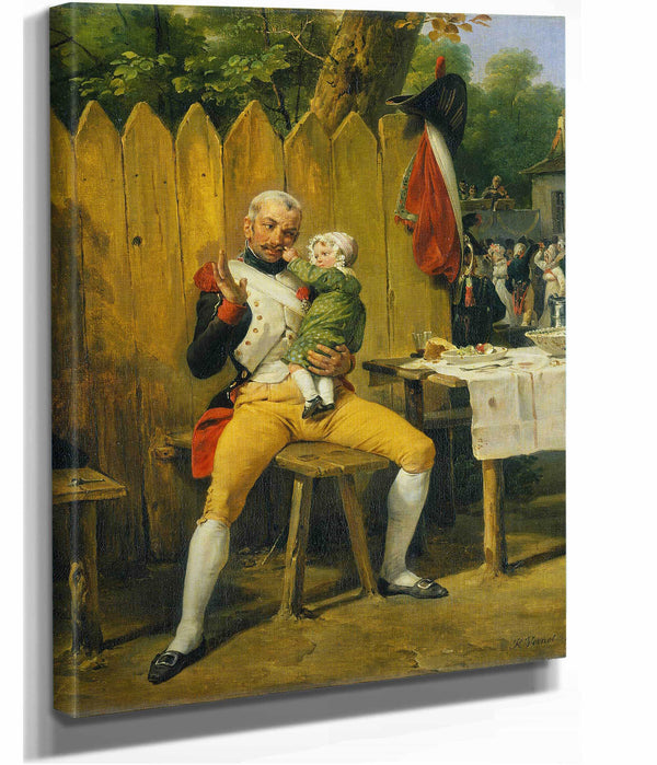 The Veteran At Home by Horace Vernet