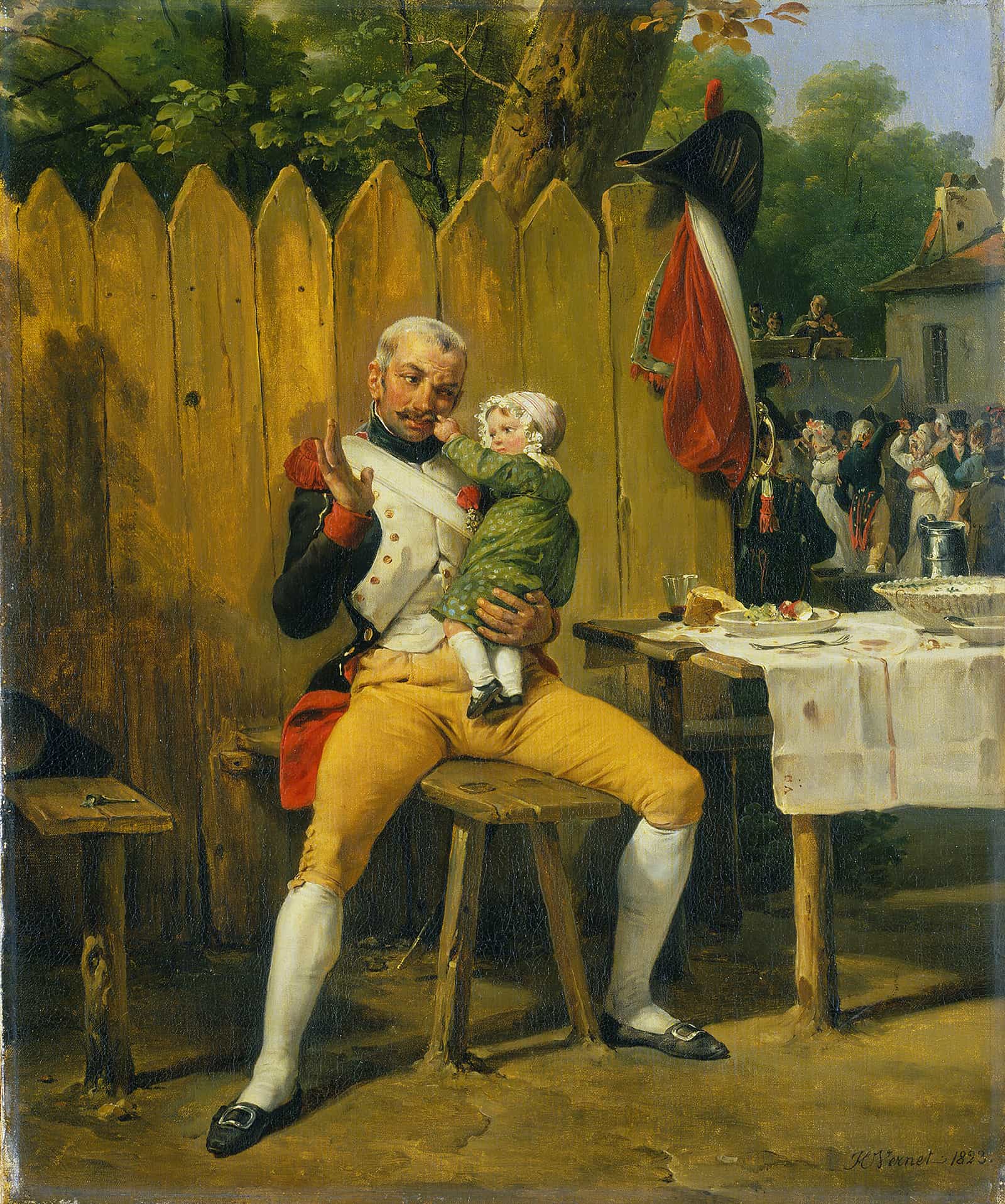 The Veteran At Home by Horace Vernet