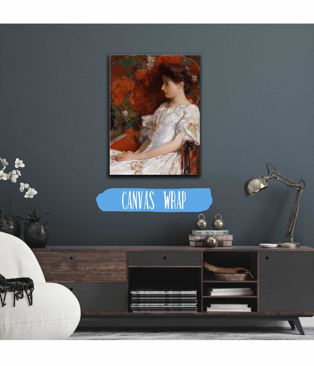 The Victorian Chair by Childe Hassam