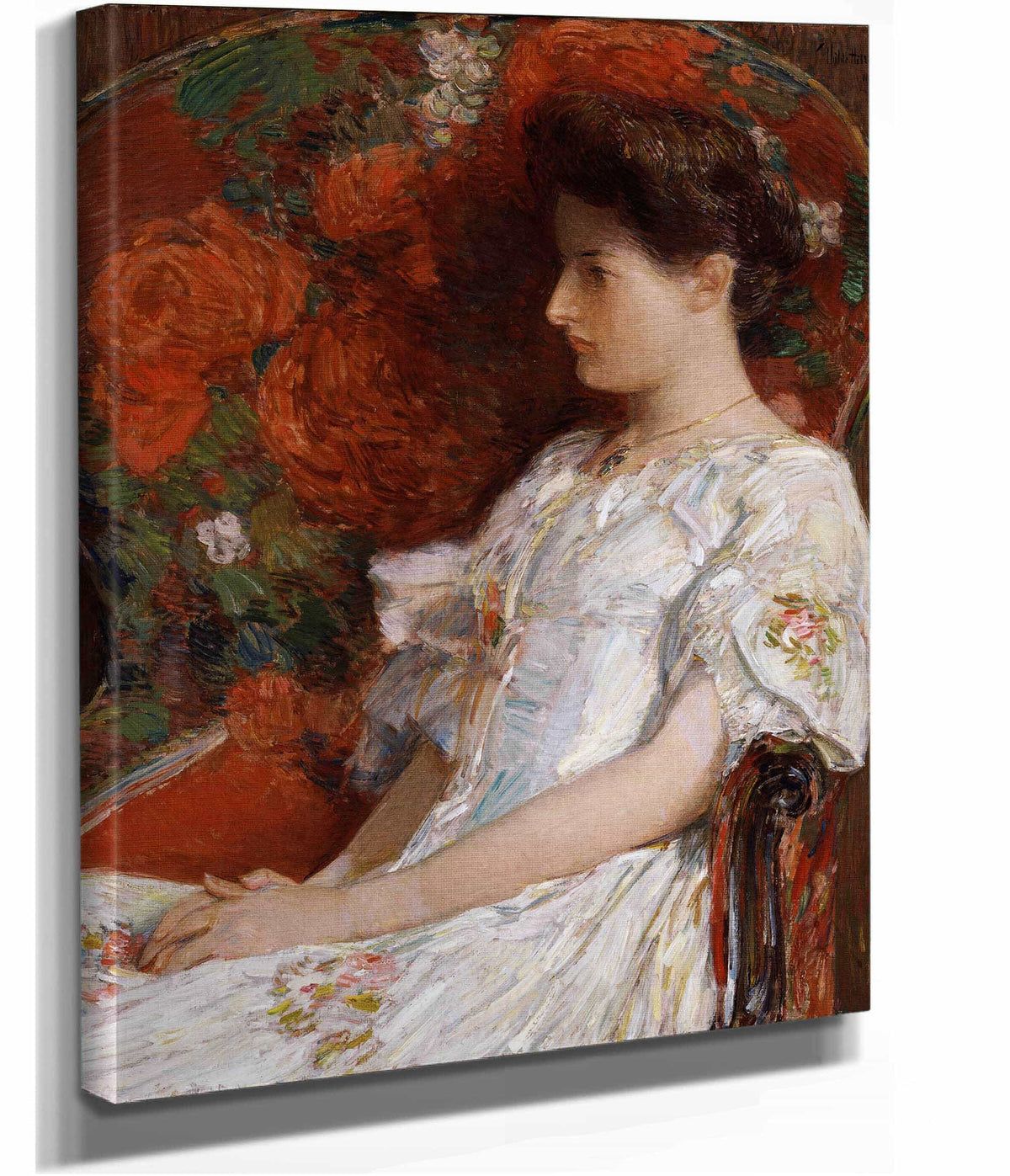 The Victorian Chair by Childe Hassam