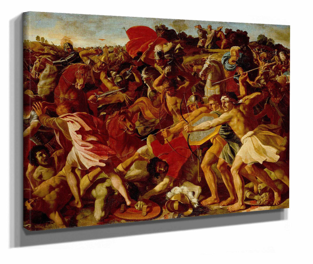 The Victory Of Joshua Over The Amalekites by Nicolas Poussin