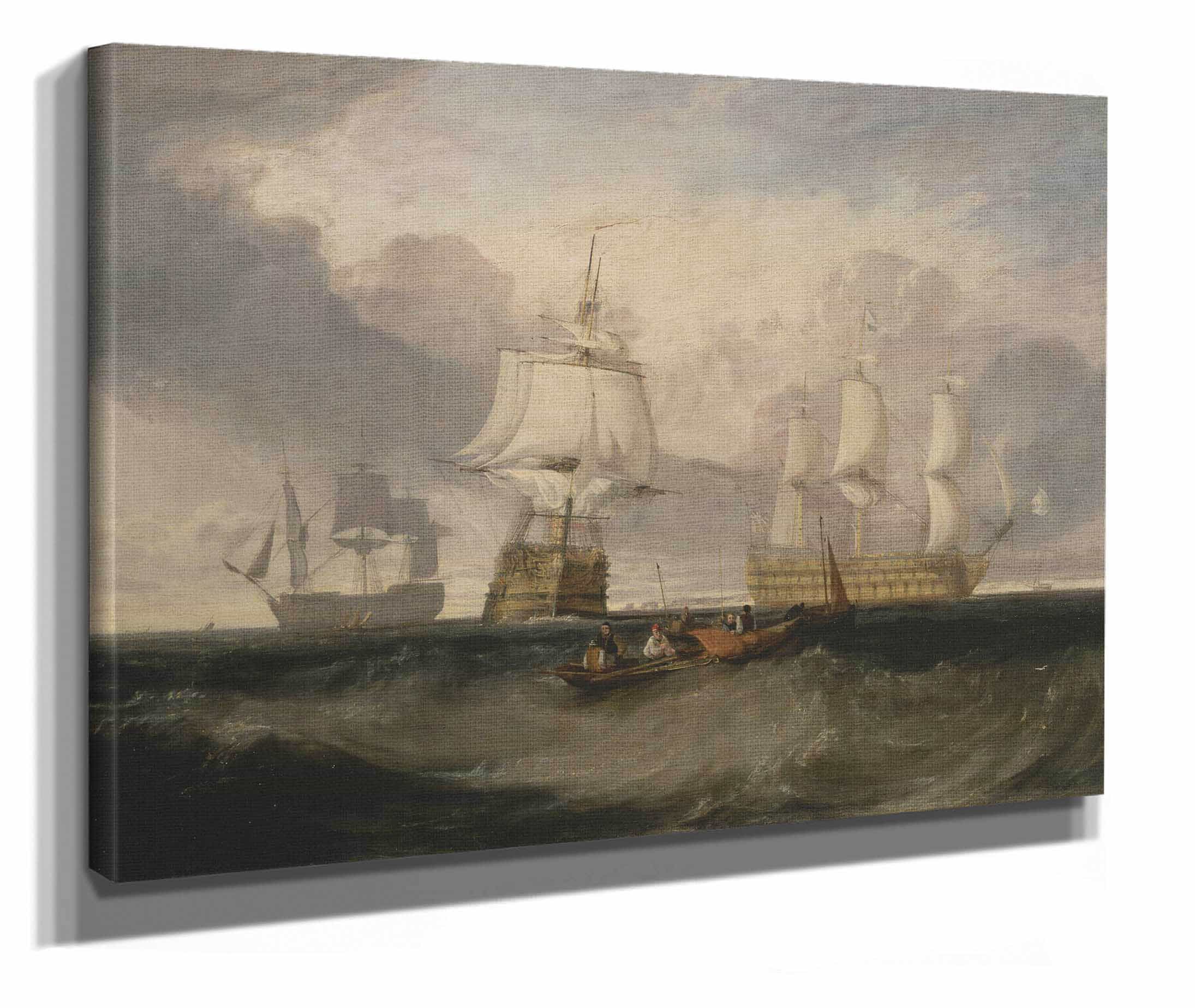 The Victory Returning From Trafalgar In Three Positions by Joseph Mallord William Turner