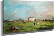The Villa Loredan Paese Early S by Francesco Guardi