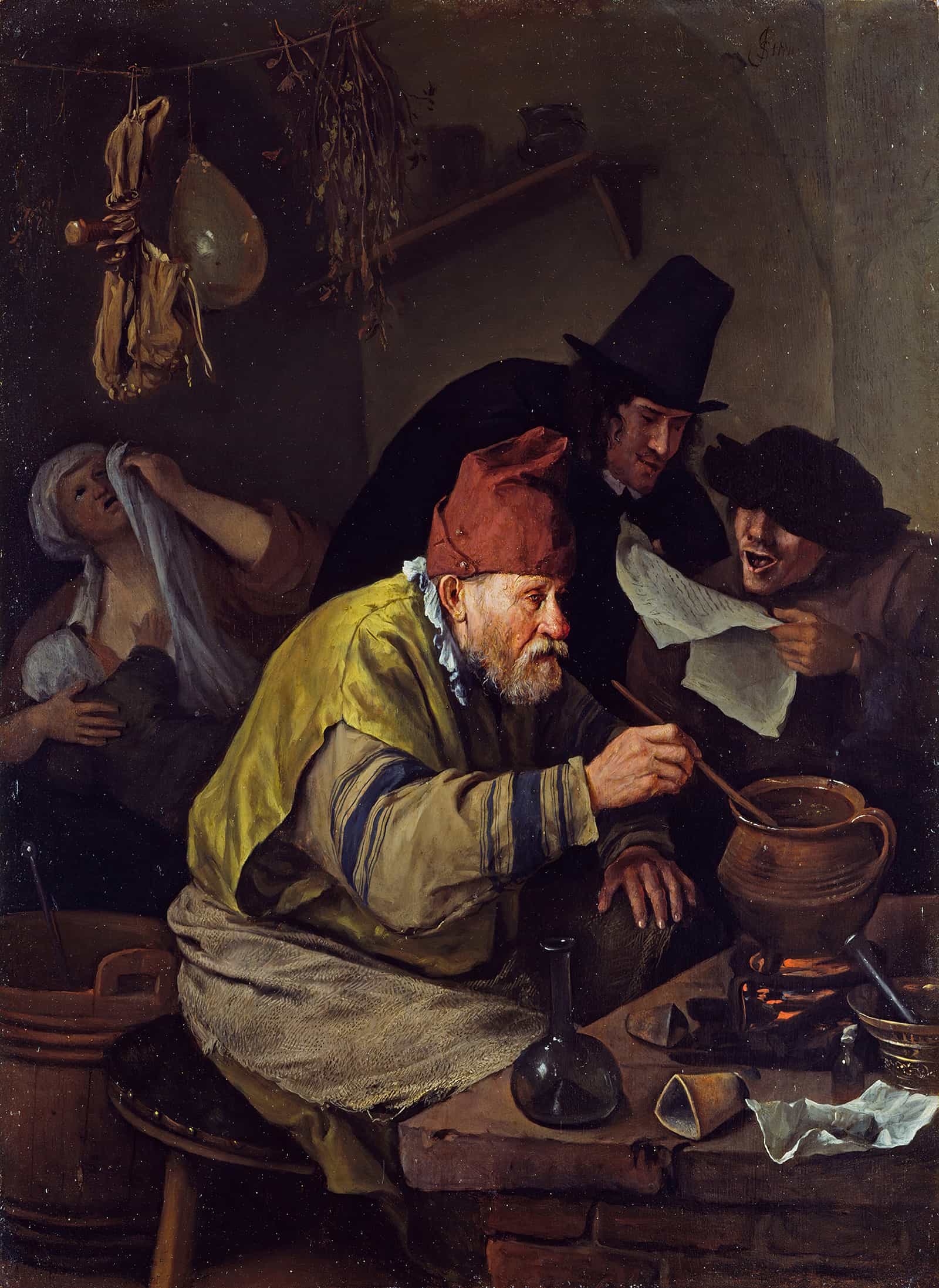 The Village Alchemist Early S by Jan Steen