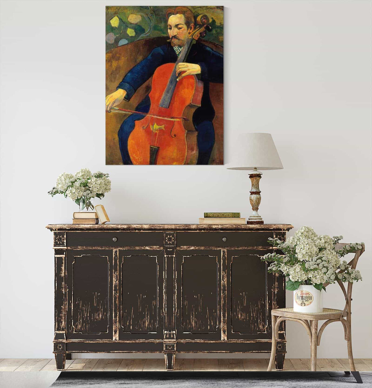 The Violoncellist Schneklud by Paul Gauguin