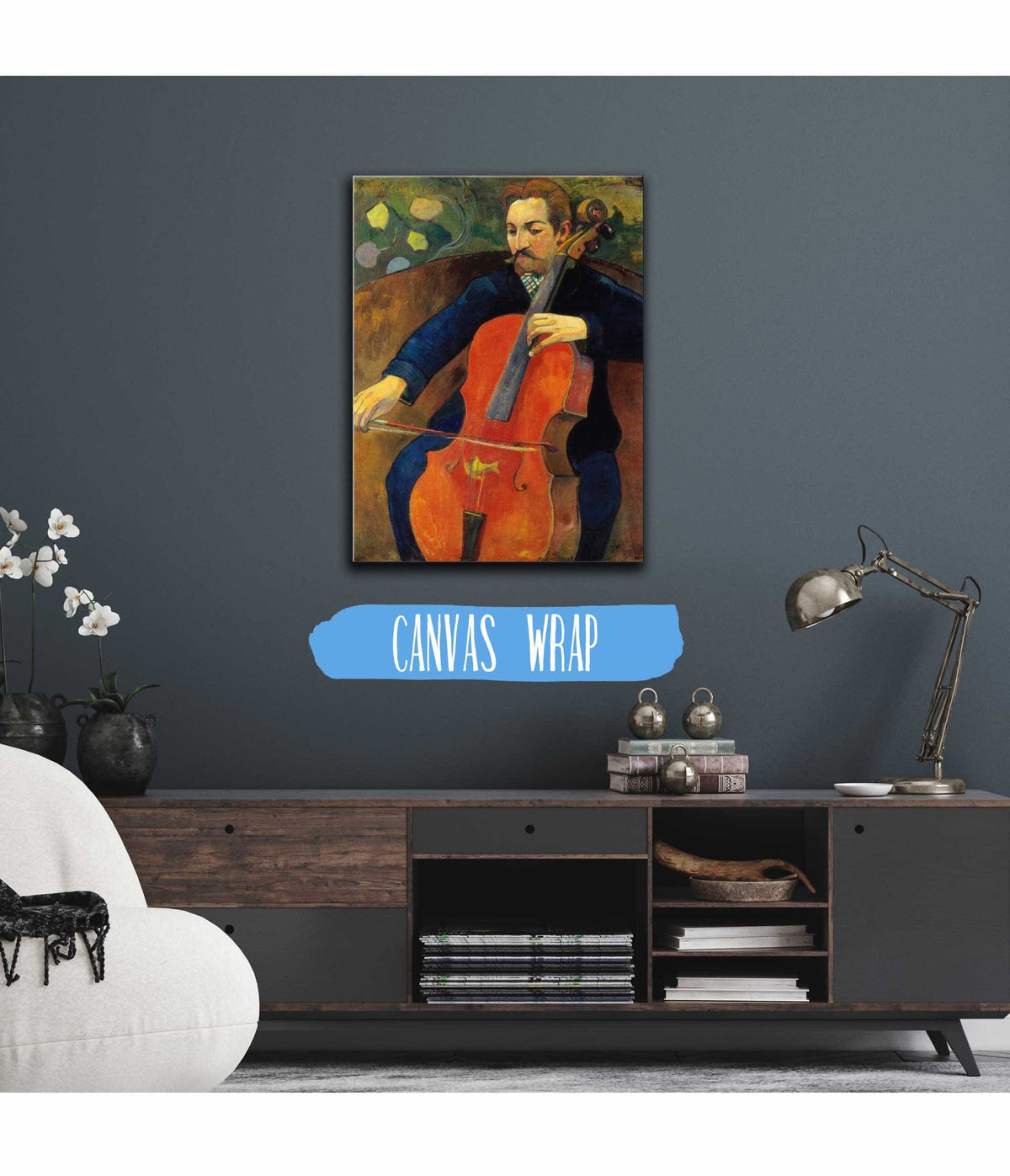 The Violoncellist Schneklud by Paul Gauguin