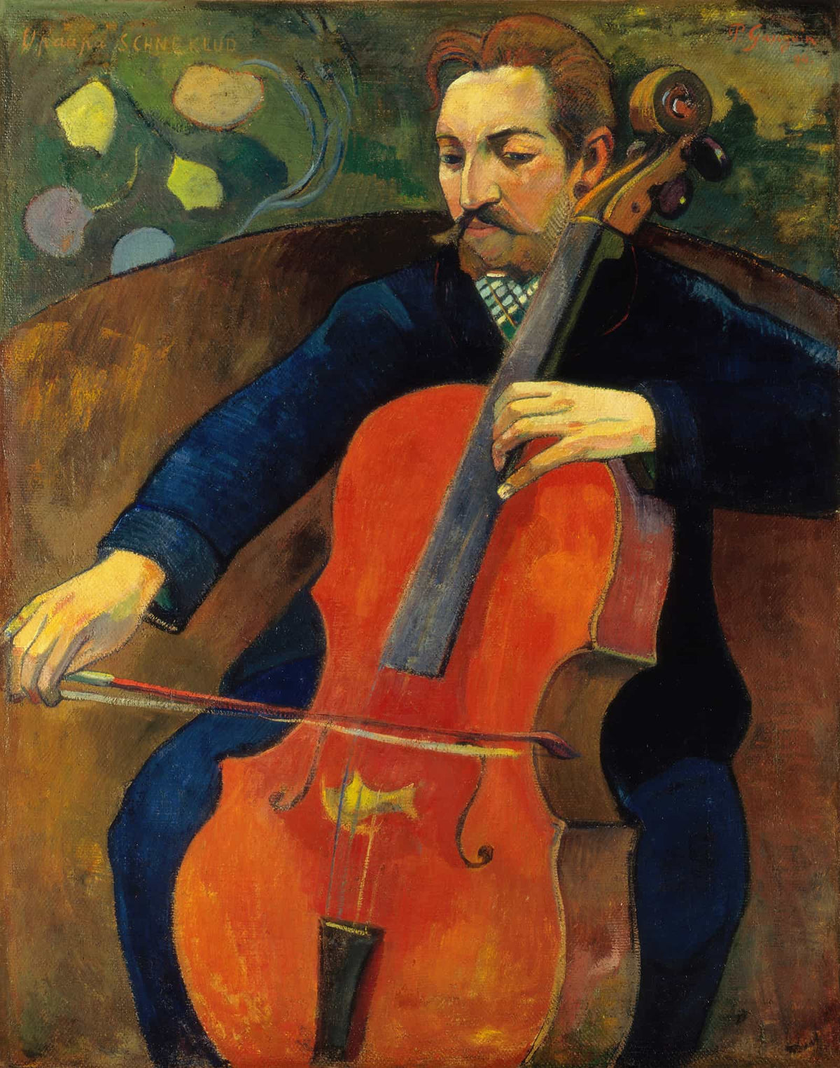 The Violoncellist Schneklud by Paul Gauguin