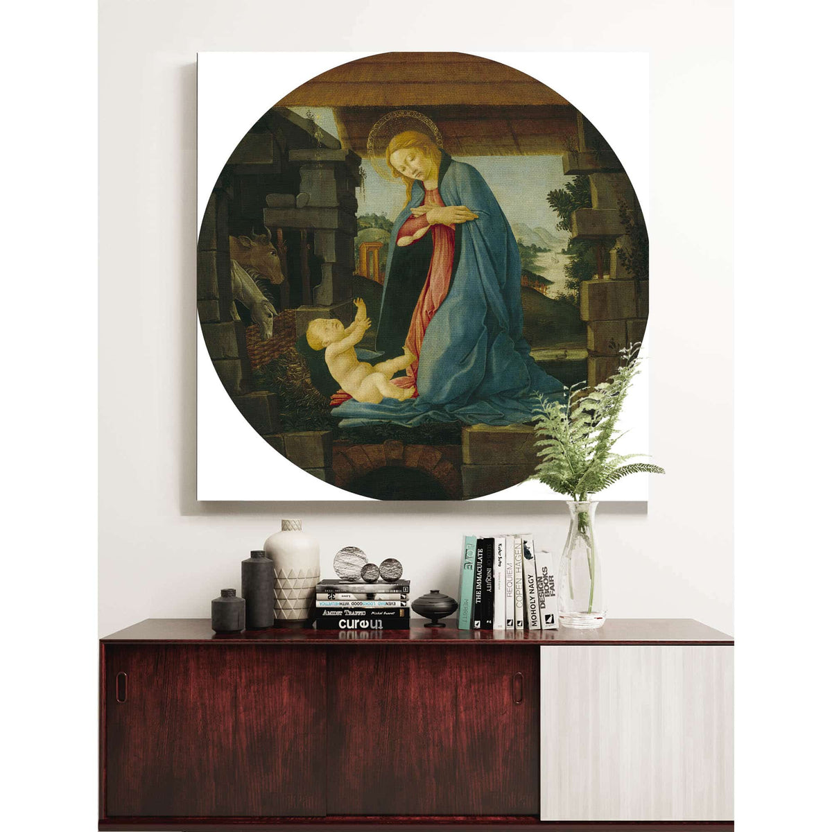 The Virgin Adoring The Child by Sandro Botticelli