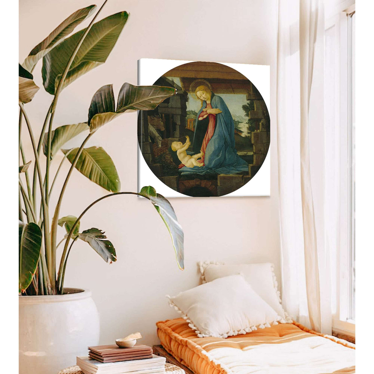 The Virgin Adoring The Child by Sandro Botticelli