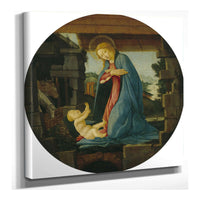 The Virgin Adoring The Child by Sandro Botticelli