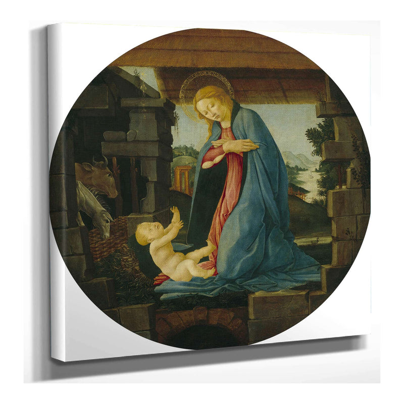 The Virgin Adoring The Child by Sandro Botticelli