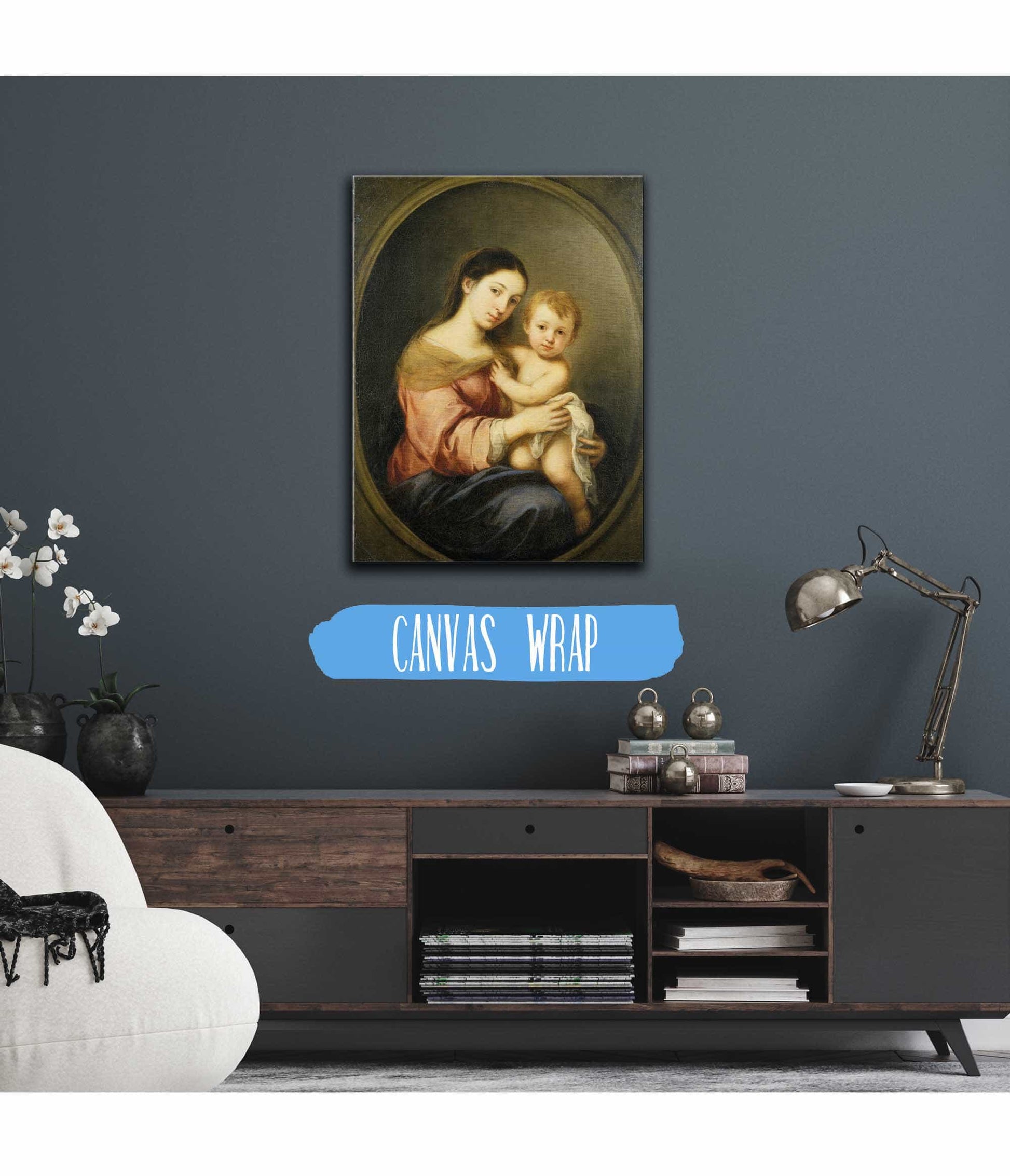 The Virgin And Child C by Bartolome Esteban Murillo