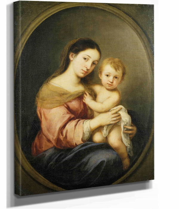 The Virgin And Child C by Bartolome Esteban Murillo