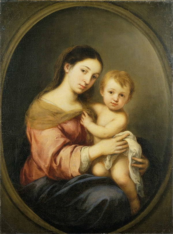 The Virgin And Child C by Bartolome Esteban Murillo